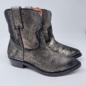 FRYE Women's Billy Short Boot Brushed Metallic – Size 6
